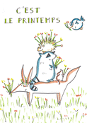 Des animaux heureux au printemps